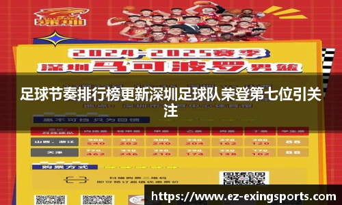 足球节奏排行榜更新深圳足球队荣登第七位引关注