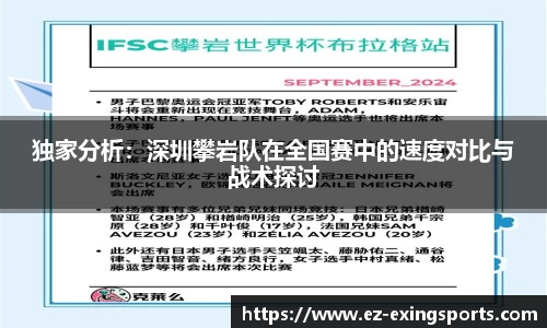 独家分析：深圳攀岩队在全国赛中的速度对比与战术探讨